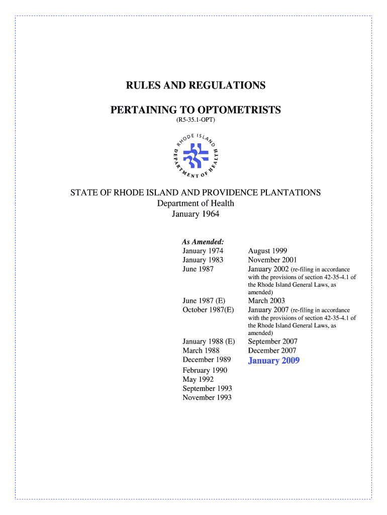 PERTAINING to OPTOMETRISTS  Form