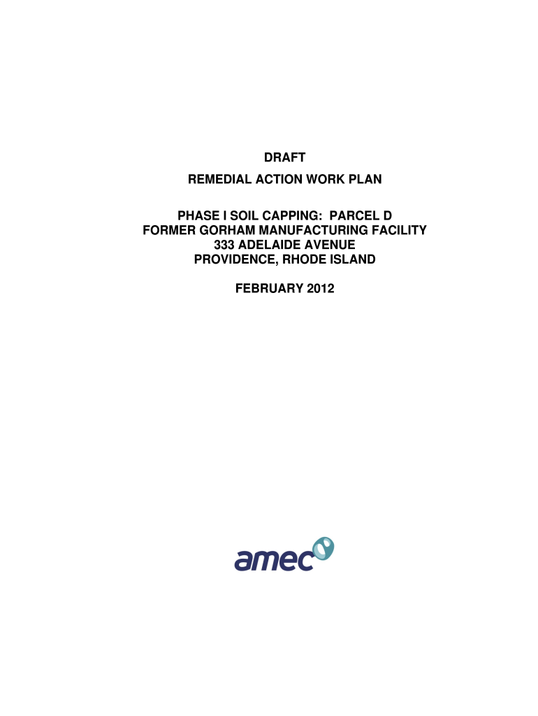 REMEDIAL ACTION WORK PLAN PHASE I SOIL CAPPING  Form