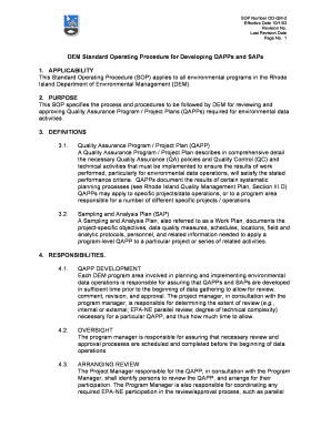 SOP Number OD QM 2  Form