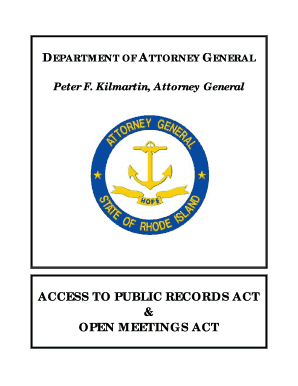 1st DOC State of Rhode Island Office of the Attorney General RI Gov Riag Ri  Form