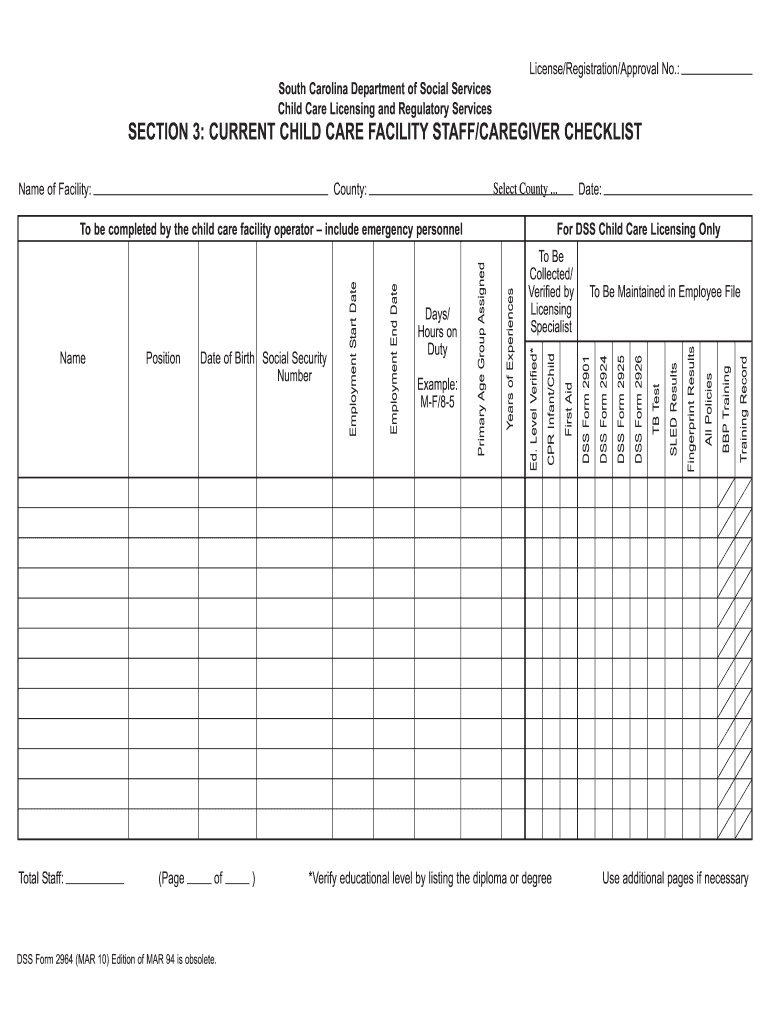 Dss Form 2964