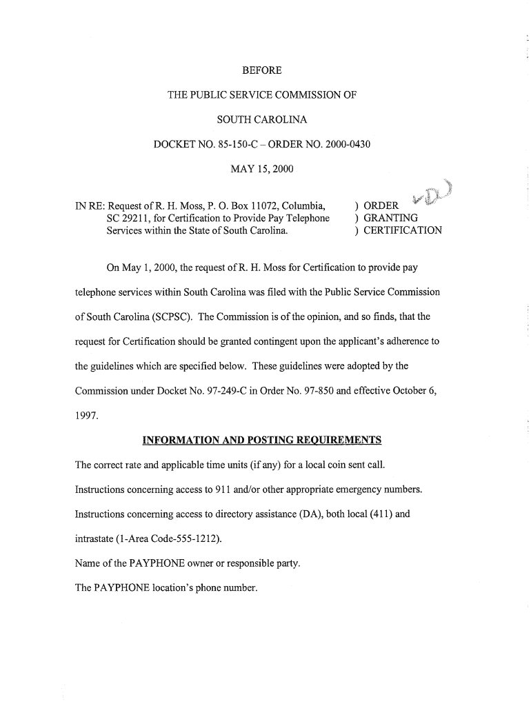 Box 11072,Columbia, Request of R Dms Psc Sc  Form