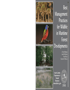 Best Management Practices for Wildlife in Maritime Forest Developments  Form