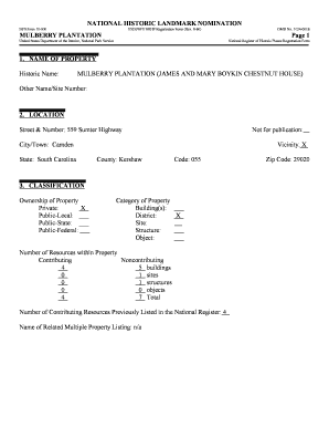 Mulberry Plantation Form