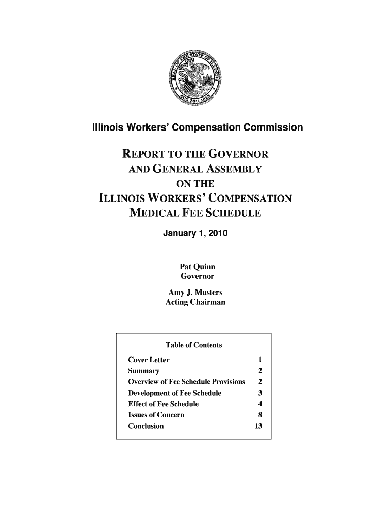 Illinois Workers&#039; Compensation Commission REPORT to the Iwcc Illinois  Form