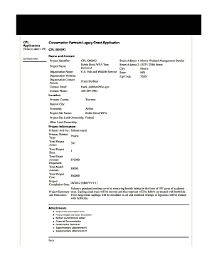 CPL Conservation Partners Legacy Grant Application Applications Total to Date 129 CPL1000092 Files Dnr State Mn  Form