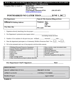 RURAL FIRE DEPARTMENT ASSISTANCE MATCHING Files Dnr State Mn  Form