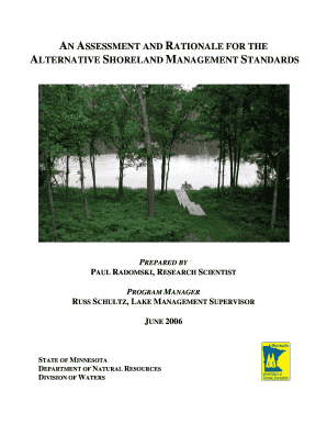 An Assessment and Rationale for the Alternative Minnesota DNR  Form