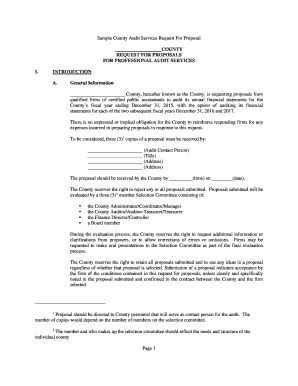 Sample Request for Proposal Downloadable PDF Office of the  Form