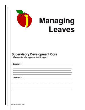 Managing Sick Leave Reference Material Barb Holmes  Form