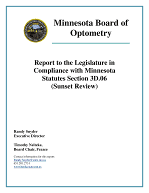 Compliance with Minnesota  Form