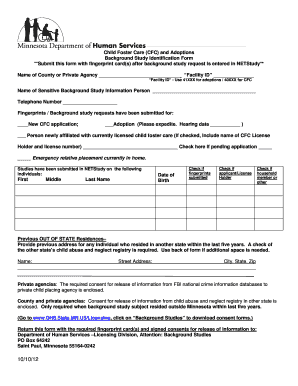 Adam Walsh Background Study Form - Fill Out and Sign Printable PDF Template  | signNow