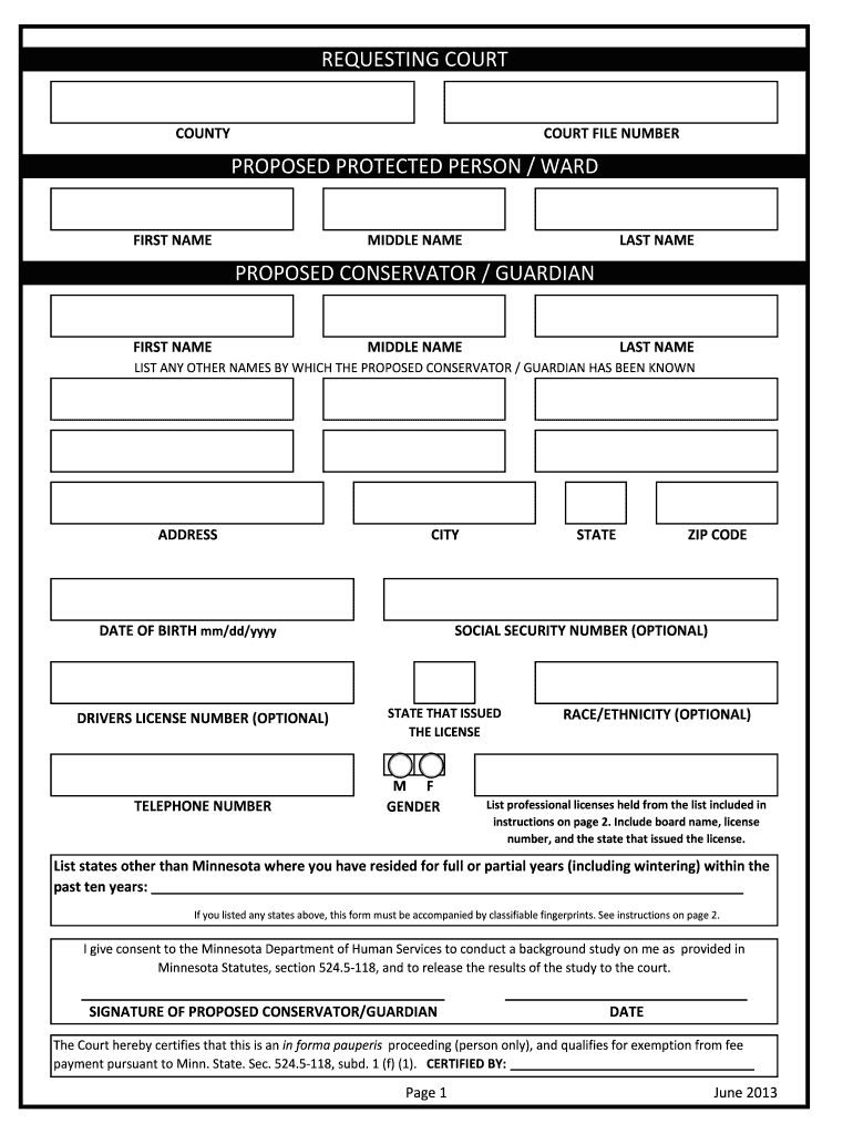  Mn Dhs Background Study Form 2013