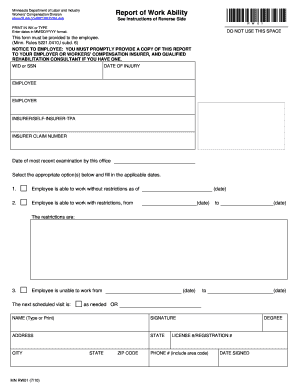 Workability Form