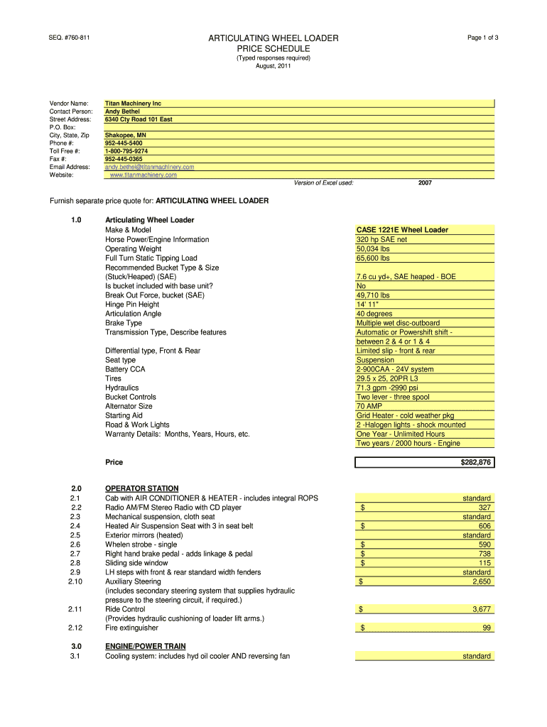 1221E Bid Xlsx Dot State Mn  Form