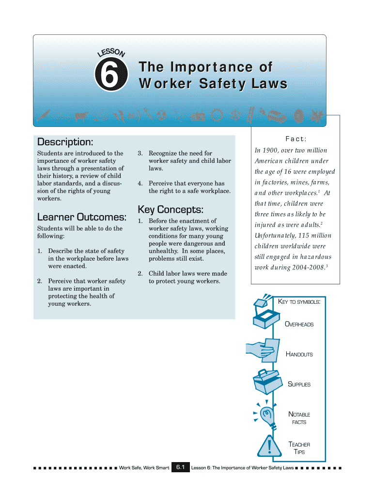 6 the Importance of Worker Safety Laws the Importance of Worker Health State Mn  Form