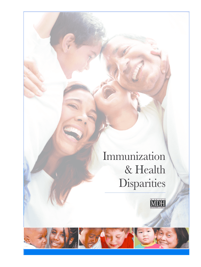 Immunization and Health Disparities Report Minnesota Department Health State Mn  Form