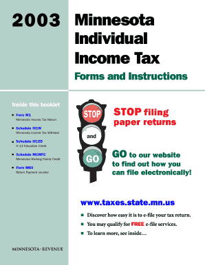 Minnesota Income Tax Form