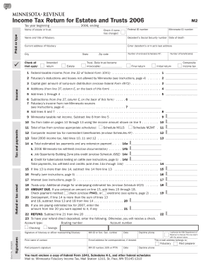 M2, Income Tax Return for Estates and Trusts Fiduciaries M2, Income Tax Return for Estates and Trusts Fiduciaries Revenue State   Form