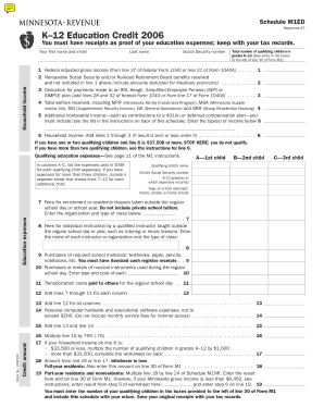 M1ED, K 12 Education Credit M1ED, K 12 Education Credit  Form