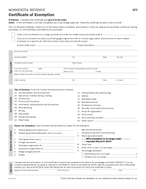 Mn St3 Form Fillable