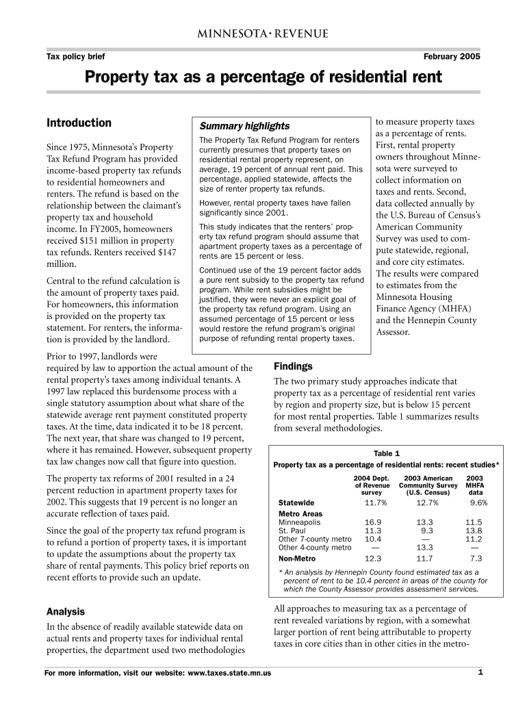 Tax Policy Brief  Form