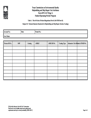 OP UA47 TCEQ Form 10226 TCEQ E Services Tceq Texas