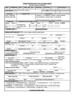 Nfirs Cheat Sheet  Form