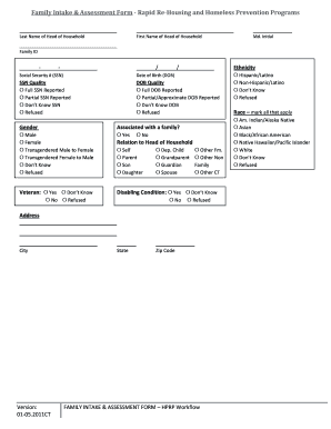 Rapid Rehousing Forms