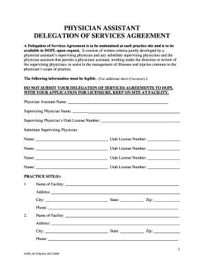 Dopl Delegation Form