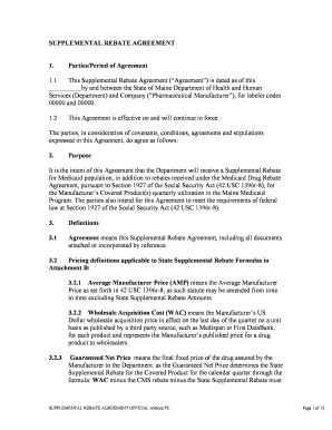 Rebate Agreement Template  Form