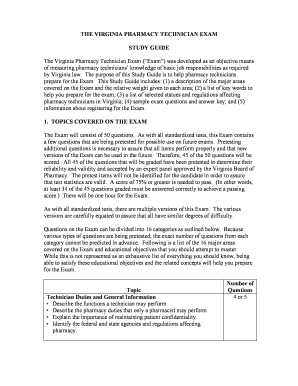 Pharmacy Technician Study Material PDF  Form