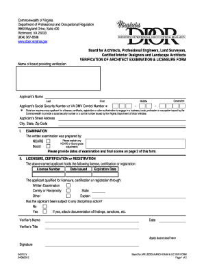 Virginia Dpor Fill Out And Sign Printable Pdf Template Signnow