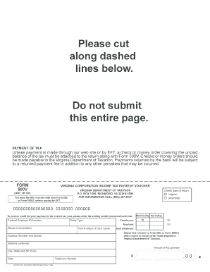 Virginia Form 500v