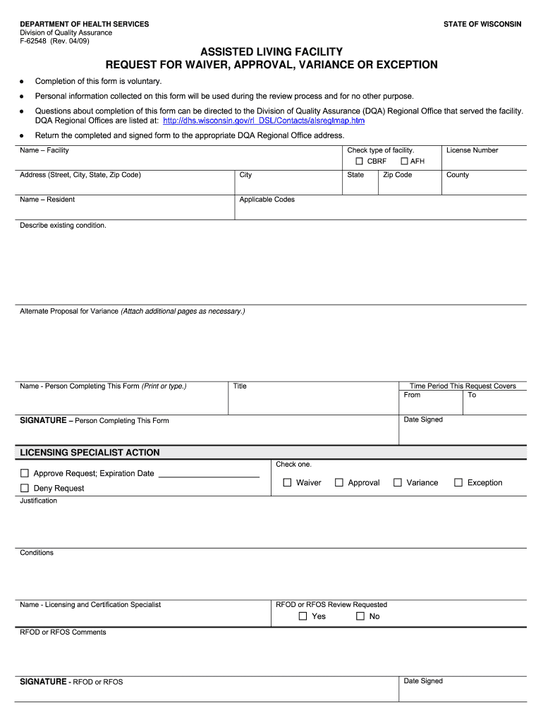 Get and Sign Dhs F 62548  Form 2009-2022