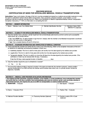 Get and Sign Wisconsin Transportation Form