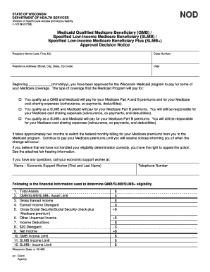 Qmb Medicaid Application  Form