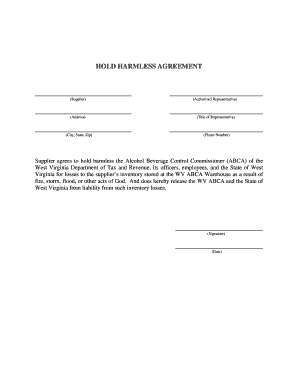 Alcohol Waiver Form Template