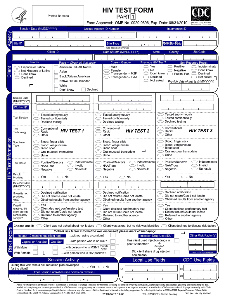 Wv Hiv Form