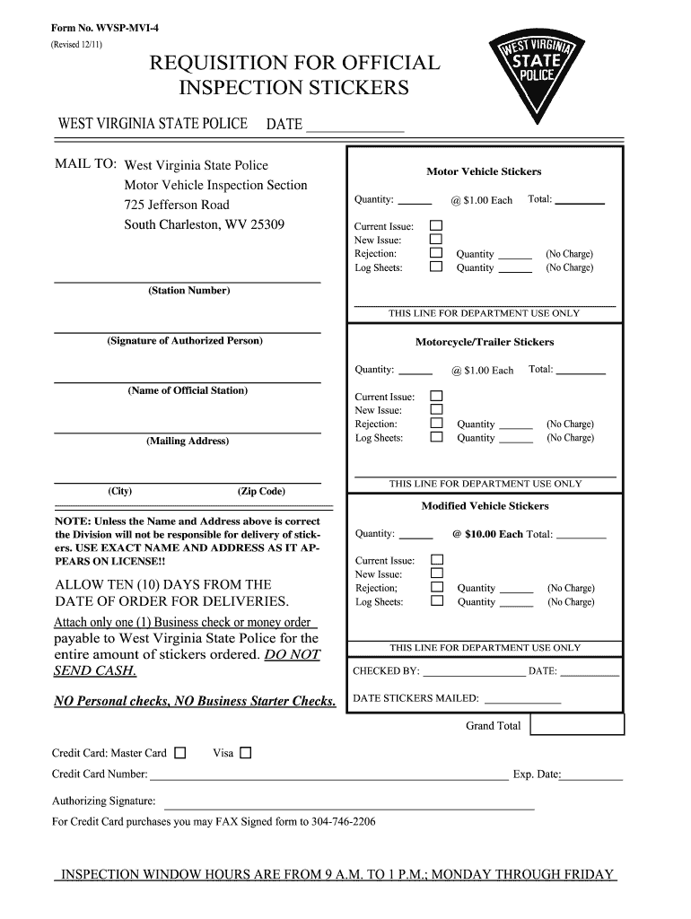  Buy Wv Inspection Sticker Online 2011-2024