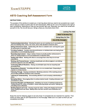 How to Fill a Self Assessment Form of Coaching