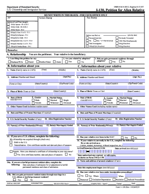 I130  Form