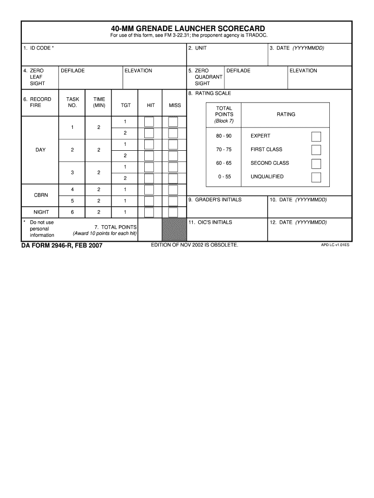  Da 2946 Form 2007-2024