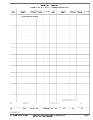 Da Form 3328