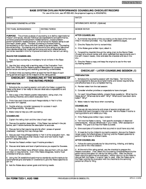 Initial Counseling Army PDF  Form