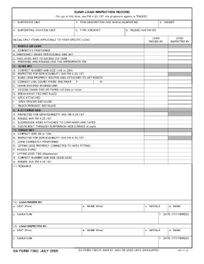 Da Form 7382