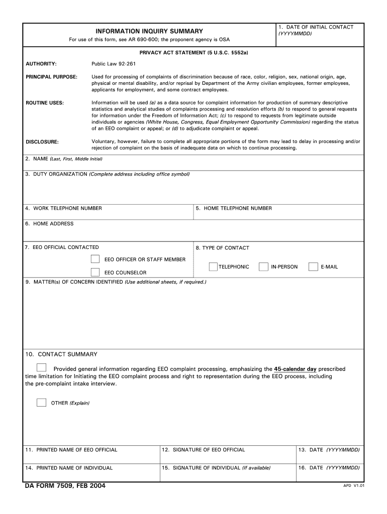 Da Form 5790 Fillable Printable Forms Free Online