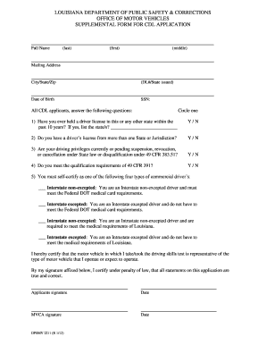 Cdl Supplemental Form App R0112pdf