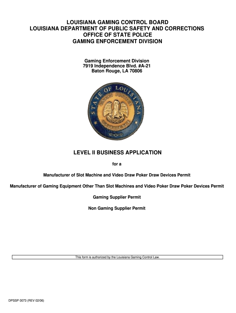  Louisiana Document Dpssp0077b Form 2006-2024