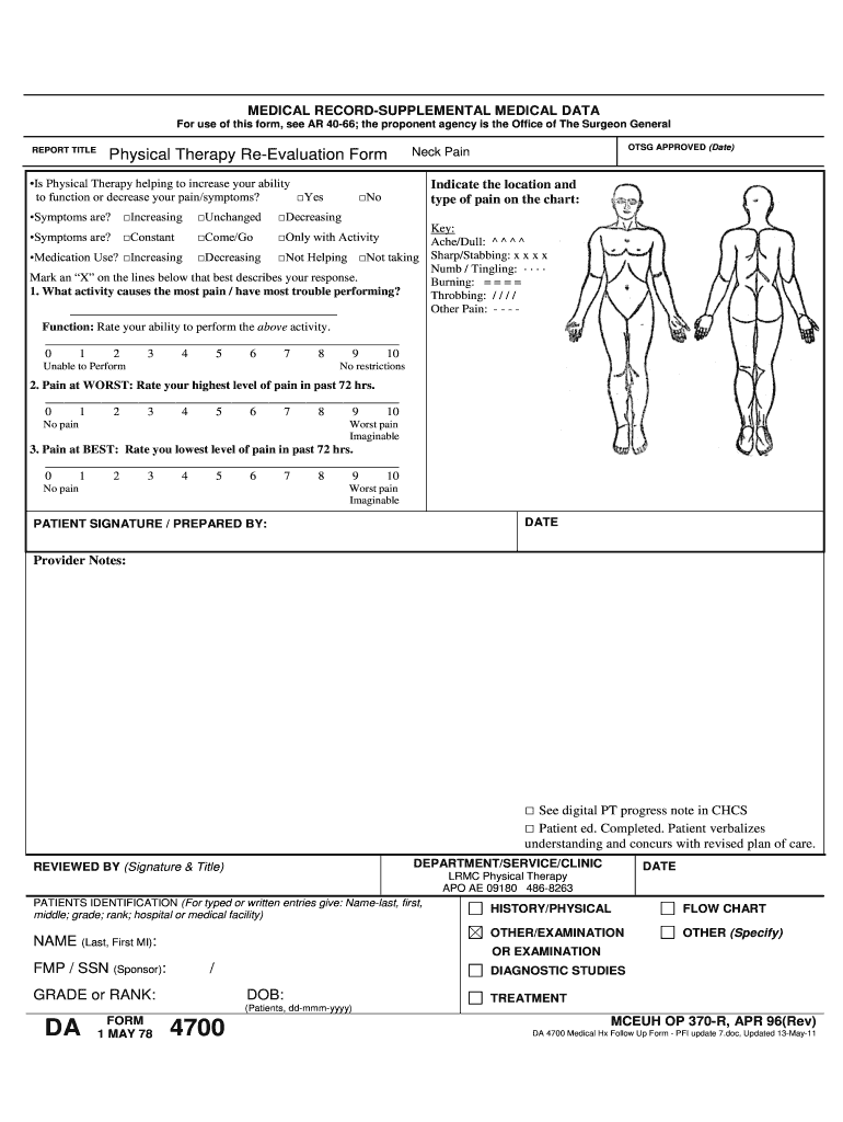  Physical Therapy Forms 1978 2003